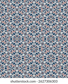 Chic arte padrão sem emenda. As formas de arte são agrupadas e organizadas em uma ordem específica. Imagem vetorial para impressão, têxtil, embalagem, design de interiores e seus outros projetos.