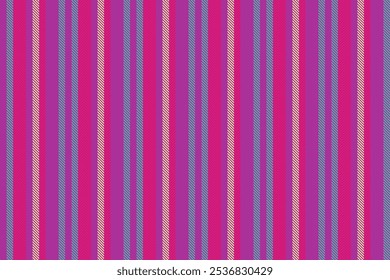 Tela inconsútil elegante del fondo, Vector textil de la Vertical de la composición. Vertical textura patrón líneas rayas en magenta y paleta de colores brillantes.