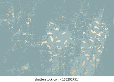 Chic blush grey gold trendy marble grunge texture with floral ornament. Elegant background for advertising, interior design, fashion, textile, wedding, etc