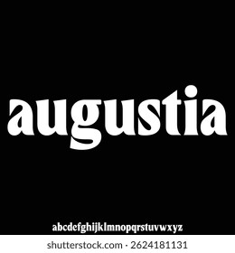 Elegante e limpo sans serif alfabeto exibir fonte vetor. Ilustração de estilo tipográfico minimalista feminino