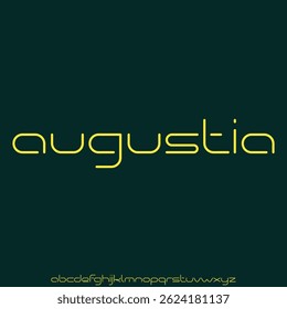 Elegante e limpo sans serif alfabeto exibir fonte vetor. Ilustração de estilo tipográfico minimalista feminino