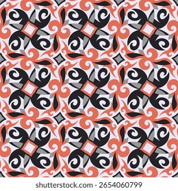 Chic colorful seamless pattern. Vector illustration for print, fabric, cover, packaging, interior decor, blog decoration and other your projects.