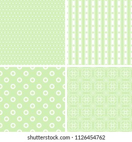 Chic different seamless patterns. Texture can be used for paper or scrap booking.