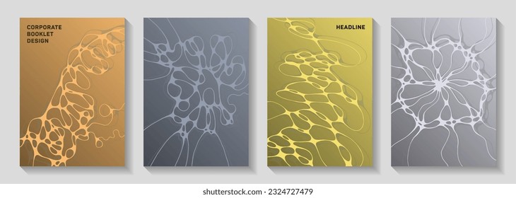Chic volantes del partido Dj. Rodamientos de líneas de curva de mármol fondo de ondas. Vigorosas plantillas vectoriales de portátiles. Afiches de fiesta nocturna colección curvas fluidas diseño gráfico.