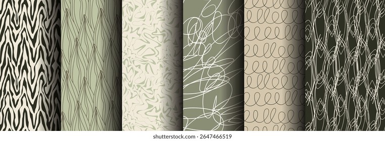 Chique e terrosos projetos sem emenda com paletas de cores elegantes.Use para marcas de moda, casamentos, eventos, impressão de papel de parede, embalagem, tecido ou qualquer projeto que visa uma sensação refinada e terra