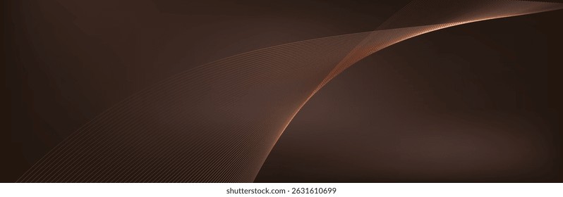 fundo elegante chique em tons castanho, bege, amarelo. Dourado, linhas de cobre, ondas.
Padrão geométrico. Capa, embalagem, modelo de negócio. Quadro para marca, logotipo, convite.
Malha de gradiente.