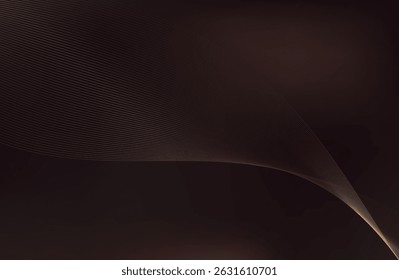 fundo elegante chique em tons castanho, bege, amarelo. Dourado, linhas de cobre, ondas.
Padrão geométrico. Capa, embalagem, modelo de negócio. Quadro para marca, logotipo, convite.
Malha de gradiente.
