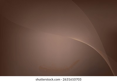 fundo elegante chique em tons castanho, bege, amarelo. Dourado, linhas de cobre, ondas.
Padrão geométrico. Capa, embalagem, modelo de negócio. Quadro para marca, logotipo, convite.
Malha de gradiente.