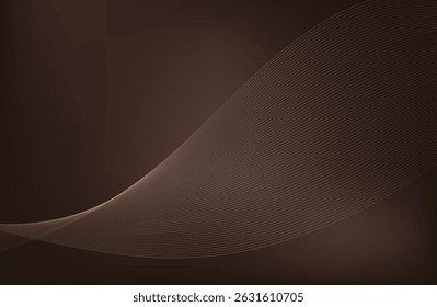 fundo elegante chique em tons castanho, bege, amarelo. Dourado, linhas de cobre, ondas.
Padrão geométrico. Capa, embalagem, modelo de negócio. Quadro para marca, logotipo, convite.
Malha de gradiente.