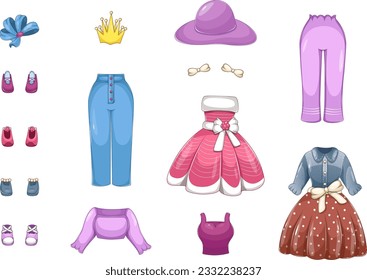 Chic Ensemble: Fashionable Clothing Set for Girls