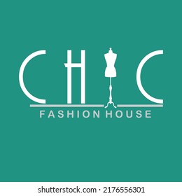 chic fashion house logo corporate identity