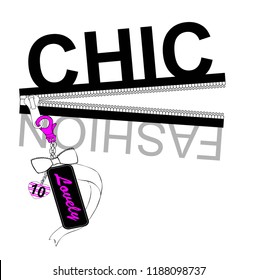 chic fashion,t shirt graphic design, vector artistic illustration graphic style, vector, poster, slogan.