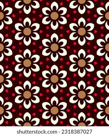 Patrón elegante de corazón floral sin costuras. Ilustración vectorial para impresión, tela, cubierta, embalaje, decoración interior, decoración de blogs y otros proyectos.