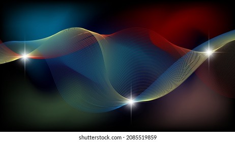 Chic futuristic background. A beautiful illustration for interior decoration, corporate designs, blogs, postcards, posters and your other projects. Vector. 