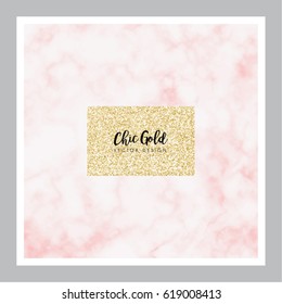 Chic Gold Marble Vector Design
