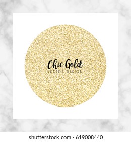 Chic Gold Marble Vector Design