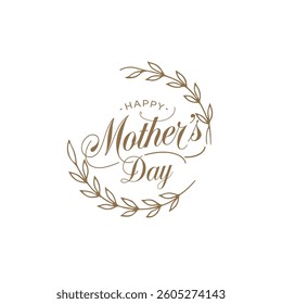 Chic Happy Mother’s Day Script with Heart and Rose
Minimalist Mother’s Day Font Art for Greeting Cards
