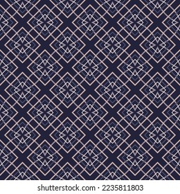 Chic lattice seamless pattern. Vector illustration for print, fabric, cover, packaging, interior decor, blog decoration and other your projects.