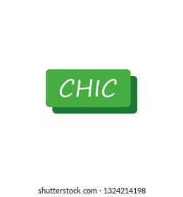 chic, layer, icon Vector illustration isolated on white background. Perfect to use for print layouts, web banners design and other creative projects - Vector
