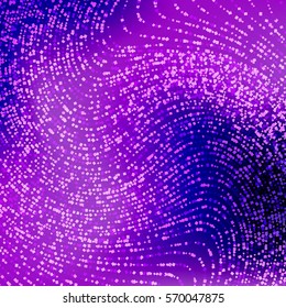 Chic and luxury background with shiny violet particles. Elegant purple background. Vector illustration for your graphic design.