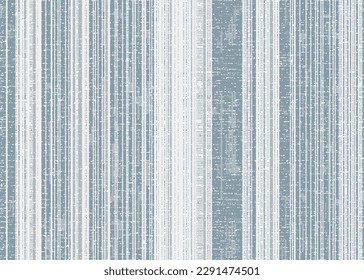 chic monochrome vertical on thin, bold stripes blue, white stripes, linen textures effect seamless pattern. Distressed overlay texture design illustration for Print. Fabric, Cloth, Scarf, Wall