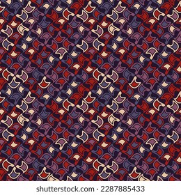 Un diseño elegante y original en tonos burdeos, beige y violeta. Ilustración vectorial para impresión, tela, cubierta, embalaje, decoración interior, decoración de blogs y otros proyectos.