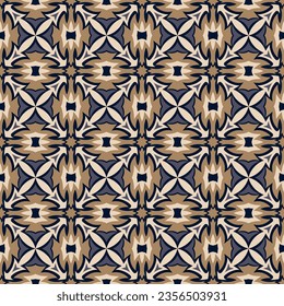 Chic Parkett nahtlos Muster. Kunstformen werden in einer bestimmten Reihenfolge gruppiert und angeordnet. Vektorbild für Druck, Textilien, Verpackungen, Innenarchitektur und Ihre anderen Projekte.