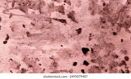 Chic pink watercolor background featuring bold black spots