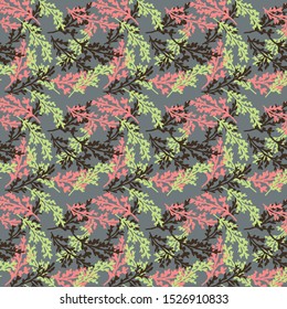 Chic plant pattern, Scandinavian design.