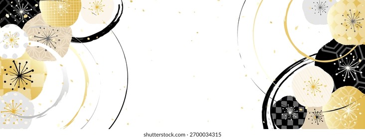 Chic flor de ameixa padrão japonês estilo ilustração de fundo