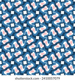 Chic seamless pattern. Art forms are grouped and arranged in a specific order. Vector image for print, textile, packaging, interior design and your other projects.