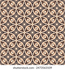 Chic seamless pattern. Art forms are grouped and arranged in a specific order. Vector image for print, textile, packaging, interior design and your other projects.