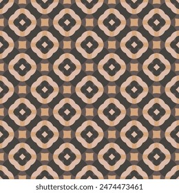 Chic seamless pattern. Art forms are grouped and arranged in a specific order. Vector image for print, textile, packaging, interior design and your other projects.
