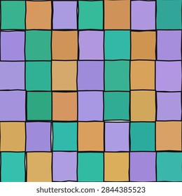 Chic seamless pattern built from layered gradient shapes. Perfect for backdrop, poster, and packaging print.