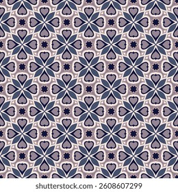 Chic seamless pattern in cream tones. Overlapping art forms, stripes, polygons, segments are grouped and arranged in a certain order. Vector. 