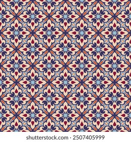 Chic seamless pattern. Overlapping art forms, stripes, polygons, segments are grouped and arranged in a certain order. Vector. 