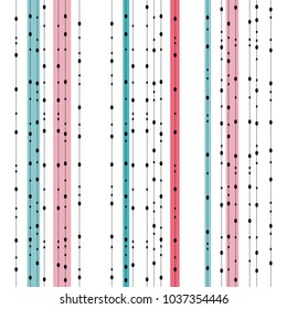 Chic seamless retro colored oval garland pattern. Endless texture for wallpaper, web page background, textile design, wrapping paper and etc