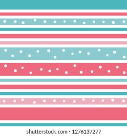 Chic seamless tiling pattern with dots. Endless polka dot texture for wallpaper, textile design, wrapping paper etc