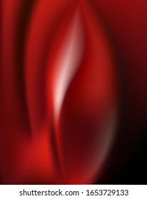 Chic silk scarlet abstract red background gives freshness and happiness. Feminine red pattern saturated with planet energies in color therapy