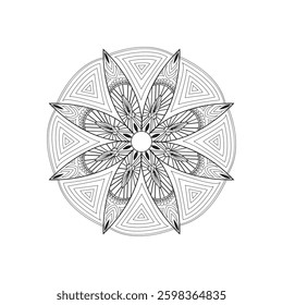 Chic and Simple Minimal Mandala Design for Sophisticated Taste
