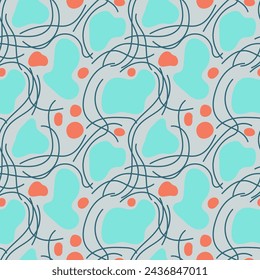 Chic spotted seamless pattern. Vector illustration for print, fabric, cover, packaging, interior decor, blog decoration and other your projects.