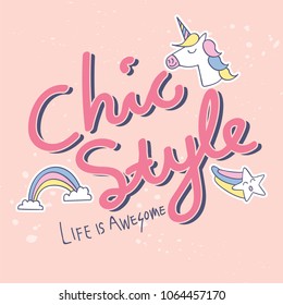 chic style t-shirt design