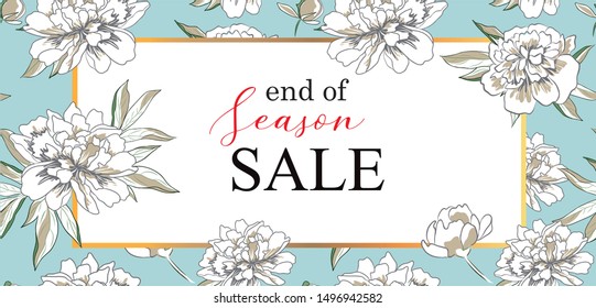chic trendy advertising concept background. design template for sale banner or invitation card