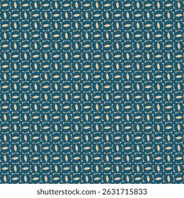 Chic two-color lattice art seamless pattern. Vector illustration for print, fabric, cover, packaging, interior decor, blog decoration and other your projects.