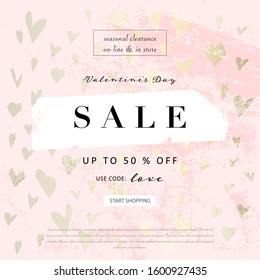 chic valentine's day banner template for social media or stationery design