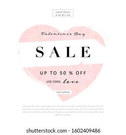 chic valentine's day banner template for social media or stationery design