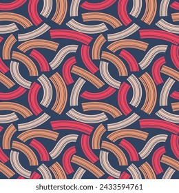Chic variegated seamless pattern. Vector illustration for print, fabric, cover, packaging, interior decor, blog decoration and other your projects.