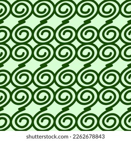 Chic Vector Line Art Illustration with green and pastel color. A Modern Seamless Pattern for Home Decor and Textiles.