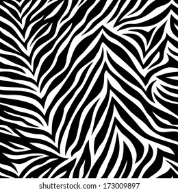 Chic vector seamless pattern. Animal print, zebra texture. 