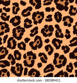 Chic vector seamless pattern. Animal print, leopard texture. 